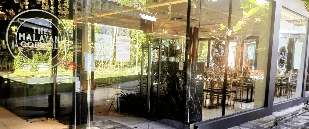 The Malayan Council Winstedt restaurant